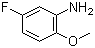 structure of CAS# 1978-39-8, 5-氟-2-甲氧基苯胺