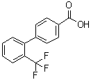 CAS # 198205-79-7, 2'-(Trifluoromethyl)[1,1'-biphenyl]-4-carboxylic acid, 2'-(Trifluoromethyl)-[1,1'-biphenyl]-4-carboxylic acid, 2'-Trifluoromethylbiphenyl-4-carboxylic acid