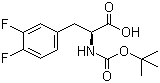 structure of CAS# 198474-90-7, Boc-L-3,4-二氟苯丙氨酸