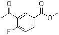 structure of CAS# 198477-82-6, 3-乙酰基-4-氟苯甲酸甲酯