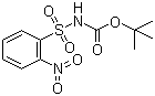 structure of CAS# 198572-71-3, N-叔丁氧羰基-2-硝基苯磺酰胺