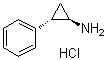 structure of CAS# 1986-47-6, 反式-2-苯基环丙胺盐酸盐