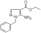 structure of CAS# 19867-62-0, Ethyl 5-amino-1-benzyl-1H-4-pyrazolecarboxylate