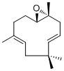 structure of CAS# 19888-34-7, 环氧化蛇麻烯 II