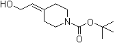 structure of CAS# 198892-80-7, 4-(2-羟基亚乙基)哌啶-1-羧酸叔丁酯