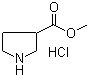 structure of CAS# 198959-37-4, 3-吡咯烷羧酸甲酯盐酸盐