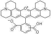 structure of CAS# 198978-94-8, 9-[2,4(2,5)-Dicarboxyphenyl]-2,3,6,7,12,13,16,17-octahydro-1H,5H,11H,15H-xantheno[2,3,4-ij:5,6,7-i'j']diquinolizin-18-ium inner salt