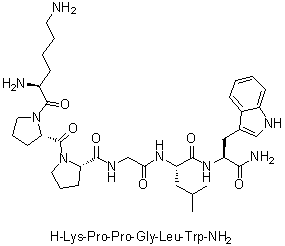 CAS # 198995-08-3, L-Lysyl-L-prolyl-L-prolylglycyl-L-leucyl-L-tryptophanamide, Hydra-LWamide II