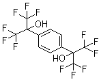 structure of CAS# 1992-15-0, alpha,alpha,alpha',alpha'-四(三氟甲基)-1,4-苯二甲醇