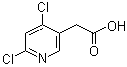 structure of CAS# 199283-51-7, 4,6-二氯-3-吡啶乙酸