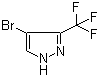 structure of CAS# 19968-17-3, 4-溴-3-三氟甲基-1H-吡唑