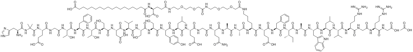 CAS 登录号：1997361-85-9, 醋酸索马鲁肽