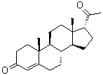 CAS 登录号：2000-66-0, (17alpha)-孕甾-4-烯-3,20-二酮
