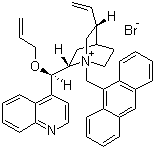 structure of CAS# 200132-54-3, O-烯丙基-N-(9-蒽甲基)溴化金鸡纳碱