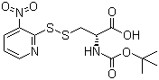 N-[(tert-Butoxy)carbonyl]-3-[(3-nitro-2-pyridinyl)dithio]-D-alanine molecular structure (CAS 200350-73-8)