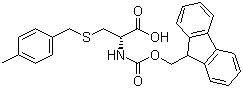 structure of CAS# 200354-41-2, Fmoc-S-4-甲基苄基-D-半胱氨酸