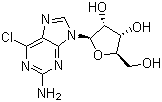structure of CAS# 2004-07-1, 6-氯鸟嘌呤核苷