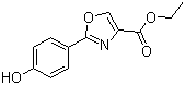 structure of CAS# 200400-76-6, 2-(4'-羟基苯基)-1,3-恶唑-4-羧酸乙酯