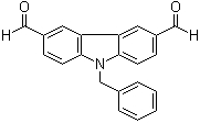 structure of CAS# 200698-05-1, 9-(苯基甲基)-9H-咔唑-3,6-二甲醛