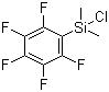 structure of CAS# 20082-71-7, Chlorodimethyl(pentafluorophenyl)silane
