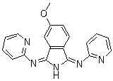 CAS 登录号：20102-77-6, 5-甲氧基-1,3-双(2-吡啶亚氨基)异吲哚啉