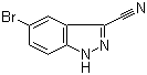 structure of CAS# 201227-39-6, 5-溴-1H-吲唑-3-甲腈