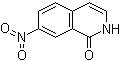 CAS # 20141-83-7, 7-Nitro-1(2H)-isoquinolinone, 7-Nitroisocarbostyril, 7-Nitroisoquinolin-1-ol