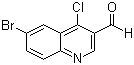 structure of CAS# 201420-31-7, 6-溴-4-氯喹啉-3-甲醛