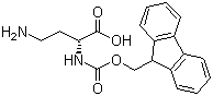 structure of CAS# 201484-12-0, (R)-2-(Fmoc-氨基)-4-氨基丁酸