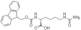 structure of CAS# 201485-17-8, N6-(氨基羰基)-N2-[芴甲氧羰基]-L-赖氨酸