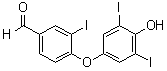 CAS 登录号：2016-08-2, 4-(4-羟基-3,5-二碘苯氧基)-3-碘苯甲醛