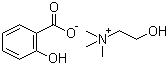 CAS 登录号：2016-36-6, 水杨酸胆碱, (2-羟乙基)三甲基铵水杨酸盐