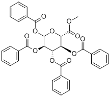 structure of CAS# 201789-32-4, 甲基(2S,3S,4S,5R)-3,4,5,6-四苯甲酰基氧基四氢吡喃-2-羧酸酯