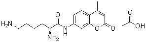 structure of CAS# 201853-23-8, (2S)-2,6-二氨基-N-(4-甲基-2-氧代-2H-1-苯并吡喃-7-基)己酰胺单乙酸盐