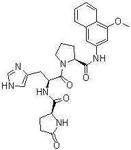 CAS 登录号：201982-88-9, 5-氧代-L-脯氨酰-L-组氨酰-N-(4-甲氧基-2-萘基)-L-脯氨酰胺