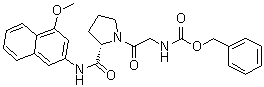 CAS # 201983-16-6, N-[(Phenylmethoxy)carbonyl]glycyl-N-(4-methoxy-2-naphthalenyl)-L-prolinamide