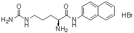CAS 登录号：201988-71-8, (2S)-2-氨基-5-[(氨基羰基)氨基]-N-2-萘基戊酰胺单氢溴酸盐