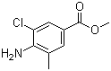 structure of CAS# 202146-16-5, 4-氨基-3-氯-5-甲基苯甲酸甲酯