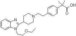 structure of CAS# 202189-78-4, Bilastine