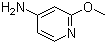 4-氨基-2-甲氧基吡啶分子结构 (CAS 20265-39-8)