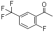 structure of CAS# 202664-53-7, 1-(2-Fluoro-5-trifluoromethylphenyl)ethanone