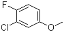 CAS # 202925-07-3, 3-Chloro-4-fluoroanisole, 2-Chloro-1-fluoro-4-methoxybenzene