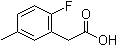 structure of CAS# 203314-27-6, 2-氟-5-甲基苯乙酸