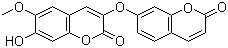 structure of CAS# 2034-69-7, Daphnoretin