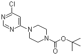structure of CAS# 203519-88-4, 4-(6-氯嘧啶-4-基)哌嗪-1-甲酸叔丁酯