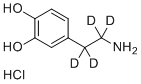 structure of CAS# 203633-19-6, 多巴胺-d4盐酸盐
