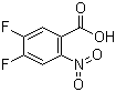 structure of CAS# 20372-63-8, 4,5-二氟-2-硝基苯甲酸