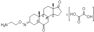 CAS # 203737-94-4, (5alpha)-Androstane-3,6,17-trione 3-[O-(2-aminoethyl)oxime] ethanedioate