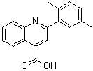 structure of CAS# 20389-07-5, 2-(2,5-二甲基苯基)-4-喹啉羧酸