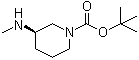 structure of CAS# 203941-94-0, tert-Butyl (R)-3-(methylamino)piperidine-1-carboxylate